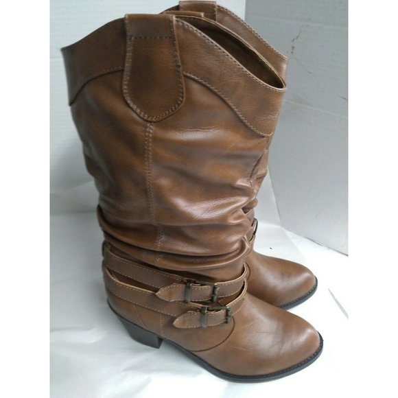 Fall Creek Bree III Block heel Size 8 Med Brown Boots - Picture 6 of 9